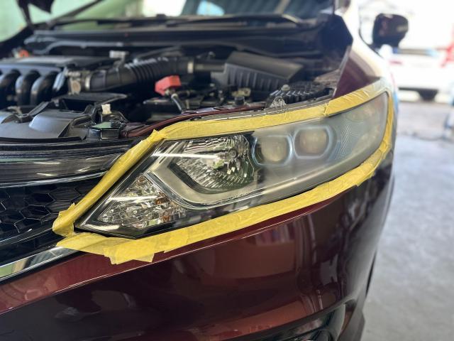 ホンダ　ジェイドHV　ハイブリッドX　FR4／ヘッドライトを新車のように／ヘッドライトの曇り取り／ヘッドライトの磨き／コーティングって高い！？安く・磨き・艶出しで十分な仕上がり～【栃木県宇都宮市・下野市「ジャストオート」作業メニュー～