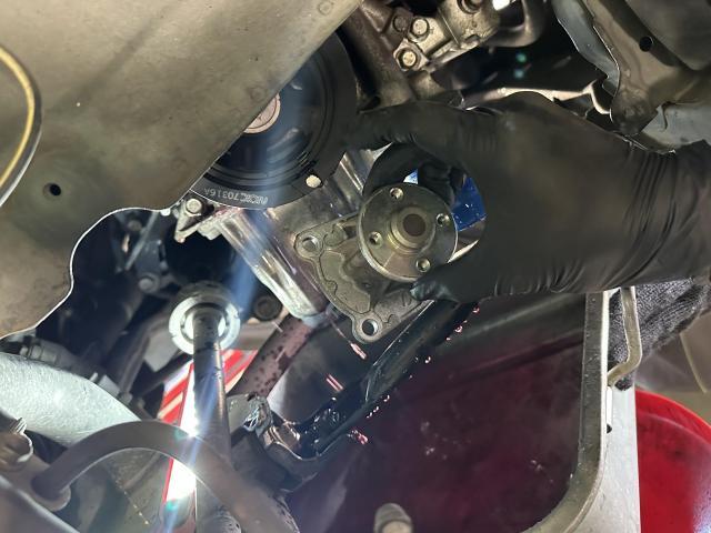ダイハツ｜ムーブ｜L175S｜ウォーターポンプ交換｜ウォーターポンプ・プーリー交換｜工賃お安く～【栃木県・宇都宮市・下野市「ジャストオート」作業メニュー】～