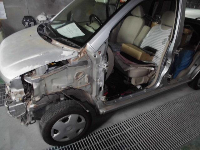 三菱　ｅＫワゴン　左側面　鈑金修理