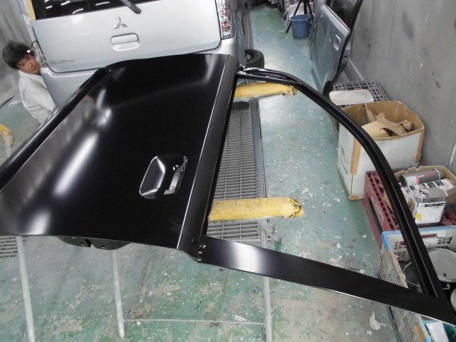 三菱　ｅＫワゴン　左側面　鈑金修理