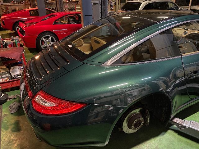 ポルシェ911タルガ4 中古車納車点検修理整備 ブレーキ編。小山市のS様 御成約ありがとうござます。   栃木県 小山市 カワマタ商会グループ(株)Kレボリューション