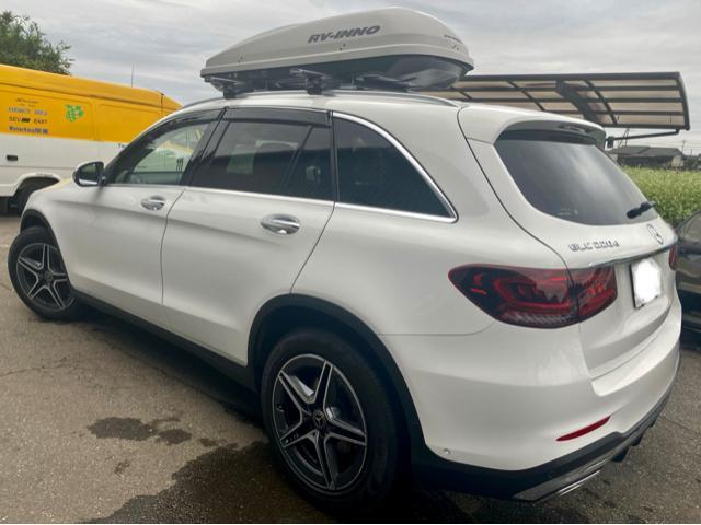 Mercedes-Benz ベンツ GLC 倉庫に眠っていたルーフBOXを加工して取り付けました。ベンツ 車検 整備 修理。茨城県結城市のO様 ご依頼ありがとうござます。    栃木県 小山市 カワマタ商会グループ(株)Kレボリューション