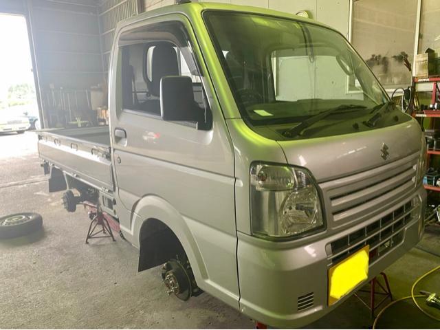 SUZUKI CARRY スズキ キャリイ トラック 車検 整備 修理。茨城県筑西市のY様 ご依頼ありがとうござます。     栃木県 小山市 カワマタ商会グループ(株)Kレボリューション