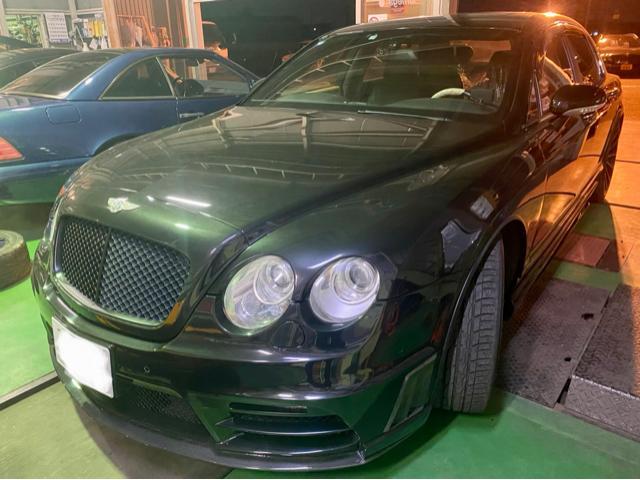 BENTLEY Continental Flying Spur ベントレー コンチネンタル  フライング スパ 車検 整備。ブレーキ修理 整備。茨城県結城市のH様 ご依頼ありがとうござます。    栃木県 小山市 Kレボリューション