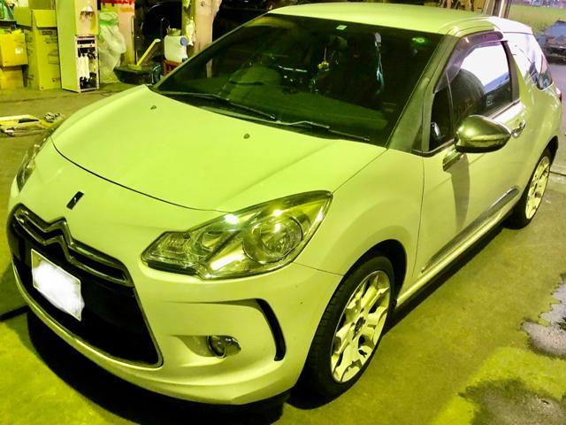 CITROËN シトロエン DS3 エンジンが始動しない … バッテリーの経年劣化が原因でした。バッテリー交換作業。茨城県結城市のO様 ご依頼ありがとうござます。    栃木県 小山市 Kレボリューション