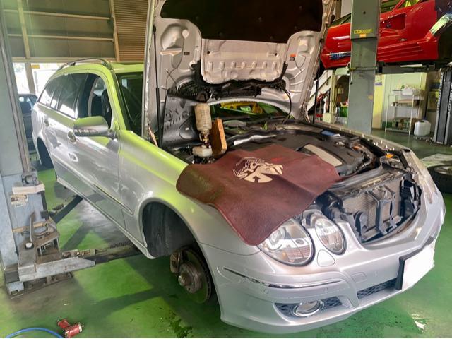 Mercedes-Benz ベンツ E320CDIステーションワゴン ディーゼル車 車検 整備 修理。栃木県小山市のY様 ご依頼ありがとうござます。     栃木県 小山市 カワマタ商会グループ(株)Kレボリューション