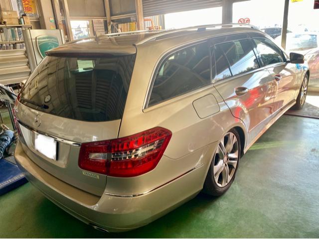 Mercedes-Benz ベンツ E350 ワゴン TVキャンセラー取付作業。ベンツ 車検 整備 修理。茨城県古河市のG様 ご依頼ありがとうござます。    栃木県 小山市 カワマタ商会グループ(株)Kレボリューション