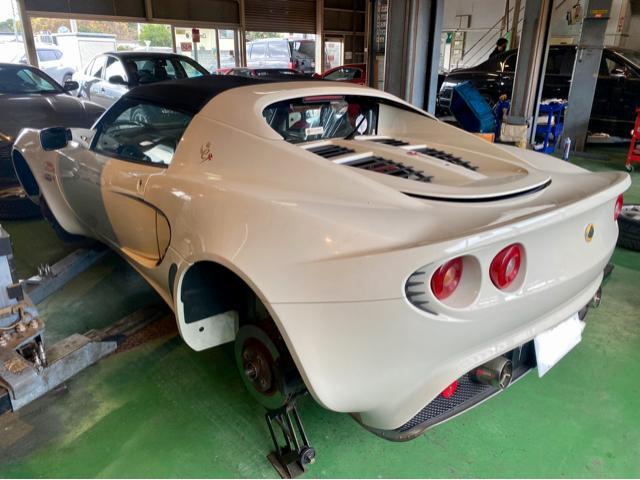 LOTUS ロータス エリーゼ タイミングベルト交換作業。ロータス 車検 整備 修理。栃木県宇都宮市のT様 ご依頼ありがとうござます。      栃木県 小山市 カワマタ商会グループ(株)Kレボリューション