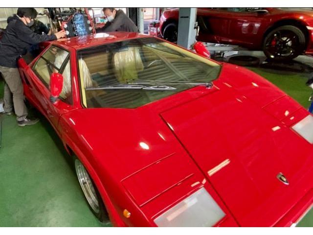 LAMBORGHINI COUNTACH 25th anniversary ランボルギーニ カウンタック 修理・整備が完了したエンジン・ミッションを搭載しました。     栃木県 小山市 カワマタ商会グループ(株)Kレボリューション