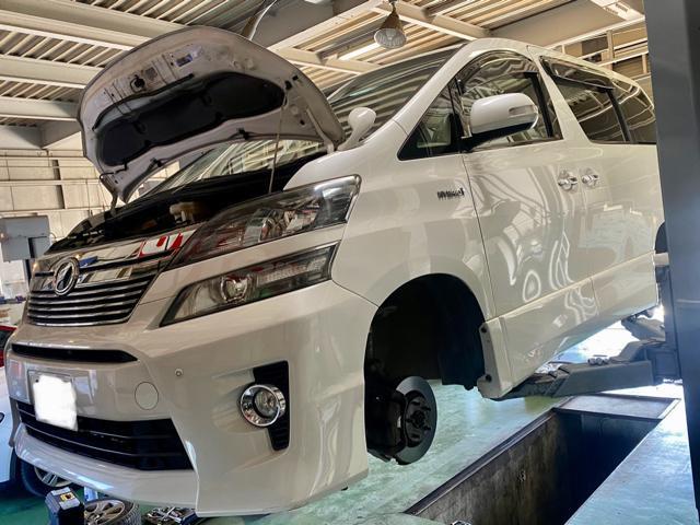 TOYOTA VELLFIRE E-Four HYBRID ＶL エディション ロイヤルラウンジ 車検 整備 修理。茨城県日立市のO様 ご依頼ありがとうござます。     栃木県 小山市 カワマタ商会グループ(株)Kレボリューション