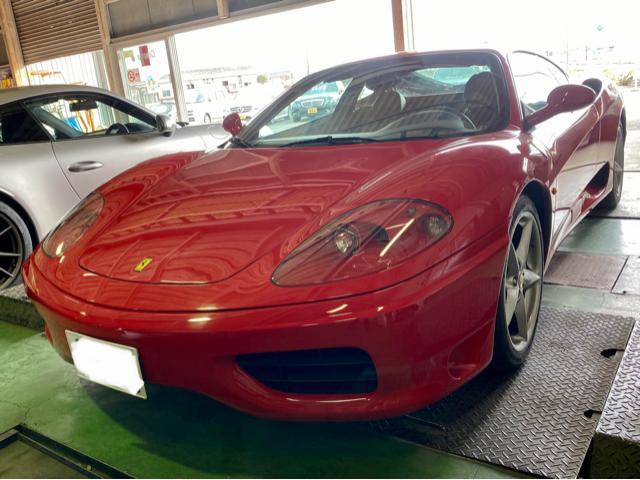 Ferrari 360 Modena F1 エンジンチェックランプ警告灯が点灯してエンジンが吹けなくなった … フェラーリ テスター診断 修理 整備。群馬県高崎市のI様 ご依頼ありがとうござます。     栃木県 小山市 Krevo