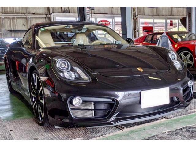 PORSCHE Cayman S MOTUL モチュール エンジンオイル交換作業。ポルシェ車検整備修理。茨城県結城市M様 ご利用ありがとうござます。     栃木県小山市カワマタ商会グループ(株)Kレボリューション