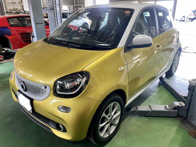 Smart Forfour passion スマート フォーフォー 納車前点検 ドラレコ取付作業。栃木県下野市O様 ご成約ありがとうございます。    栃木県小山市カワマタ商会グループ(株)Kレボリューション