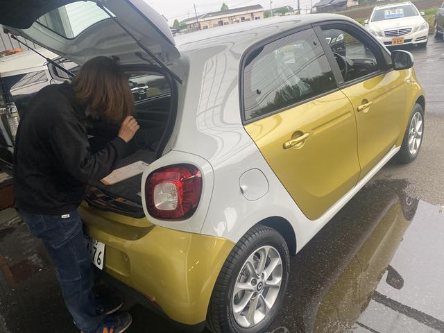 Smart Forfour passion スマート フォーフォー 納車前点検 ドラレコ取付作業。栃木県下野市O様 ご成約ありがとうございます。    栃木県小山市カワマタ商会グループ(株)Kレボリューション