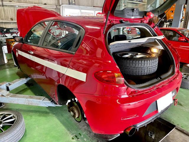 Alfa Romeo 147 アルファロメオ147車検整備修理。栃木県塩谷郡塩谷町T様 ご依頼ありがとうござます。    栃木県小山市カワマタ商会グループ(株)Kレボリューション