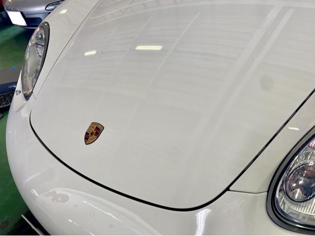 PORSCHE Boxster ポルシェ ボクスター F・中古バンパー交換 フェンダー・ボンネット板金塗装。茨城県つくば市M様 ご依頼ありがとうございます。ポルシェ車検整備修理板金塗装・販売買取。     栃木県小山市Kレボリューション
