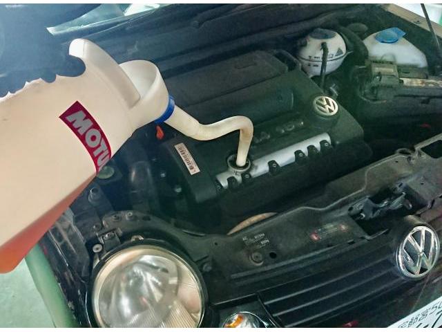 Volkswagen Lupo フォルクスワーゲン ルポ MOTUL エンジンオイル交換。栃木県下野市K様 ご依頼ありがとうござます。ワーゲン車検整備修理板金塗装・販売買取 カワマタ商会グループ(株)Kレボリューション