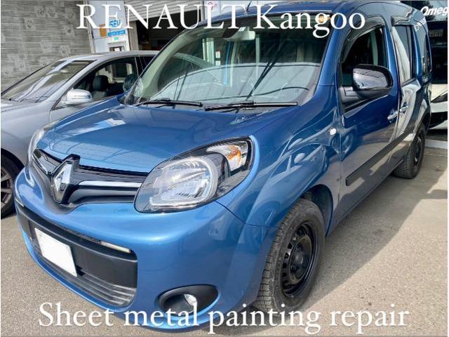 RENAULT ルノー カングー 板金塗装修理作業。茨城県筑西市C様 ご依頼