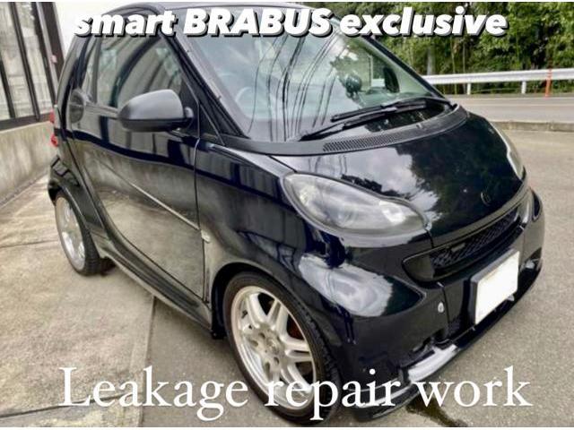 smart BRABUS exclusive スマート ブラバス 雨漏れ修理コーキング作業。千葉県柏市H様 ご依頼ありがとうござます。スマート車検整備修理板金塗装・販売買取 栃木県小山市カワマタ商会グループ(株)Kレボリューション