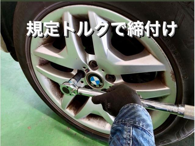 BMW X3 お客様持込 スタッドレスタイヤ→ノーマルタイヤに交換 空気圧調整 トルクレンチ締付け作業。茨城県筑西市M様 ご依頼ありがとうござます。BMW車検整備修理板金塗装・販売買取 栃木県小山市(株)Kレボリューション