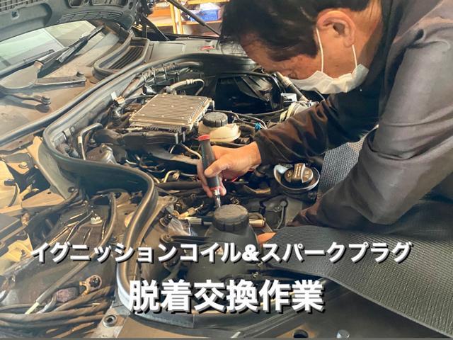 メルセデスベンツ S550 エンジン編 チェックランプ点灯 テスター診断 イグニッションコイル不良(純正部品がメーカー欠品の為 社外部品を使用しました)茨城県筑西市I様 ご依頼。ベンツ車検整備修理板金塗装・販売買取 栃木県小山市(株)Kレボ