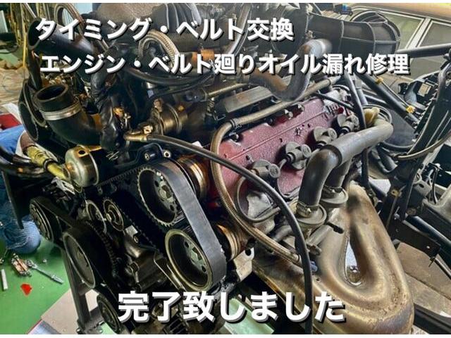 Ferrari フェラーリ348スパイダー 長年エンジンを掛けてないのでタイミングベルトだけを交換してほしい…タイベル交換 エンジン・ヘッド廻りオイル漏れ修理。埼玉県深谷市M様 ご依頼。フェラーリ車検整備修理板金塗装・販売買取 栃木県Kレボ