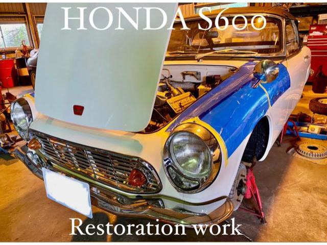 HONDA S600 旧車 ビンテージカー クラシックカー レストア キャブレター&エンジン オーバーホール 車検整備修理板金塗装・販売買取 栃木県小山市カワマタ商会グループ(株)Kレボリューション