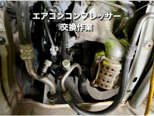 SUZUKI スズキ ワゴンR エアコンが冷えない…中古エアコンコンプレッサー・エキスパンションバルブ・レシーバータンク交換作業。茨城県結城市Y様 ご依頼ありがとうござます。スズキ車検整備修理板金塗装テスター診断販売買取 栃木県小山市Kレボ