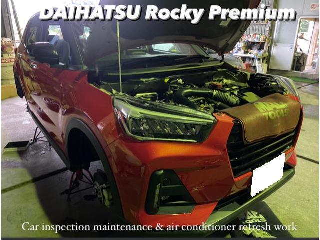 DAIHATSU ダイハツ ロッキー 車検整備＆エアコン・フィルター交換作業。栃木県小山市M様 ご依頼ありがとうござます。ダイハツ車検整備修理板金塗装テスター診断販売買取 栃木県小山市カワマタ商会グループ(株)Kレボリューション