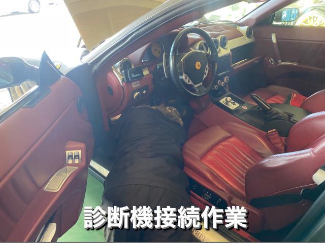 Ferrari フェラーリ612スカリエッティ エンジン不始動・バッテリー交換&テスター診断。栃木県宇都宮市I様 ご依頼ありがとうございます。フェラーリ車検整備修理レストア板金塗装テスター診断販売買取 カワマタ商会グループ(株)Kレボ