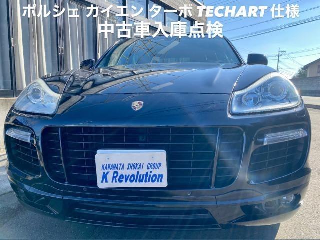 PORSCHE ポルシェ カイエン ターボ TECHART仕様 中古車入庫点検。ポルシェ車検整備修理レストア板金塗装テスター診断販売買取 栃木県小山市カワマタ商会グループ(株)Kレボリューション