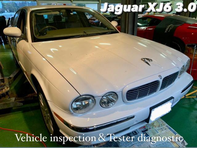 Jaguar ジャガー XJ6 車検整備＆エンジンチェックランプ点灯修理。栃木県小山市J様 ご依頼ありがとうございます。ジャガー車検整備修理レストア板金塗装テスター診断販売買取 栃木県小山市カワマタ商会グループ(株)Kレボリューション