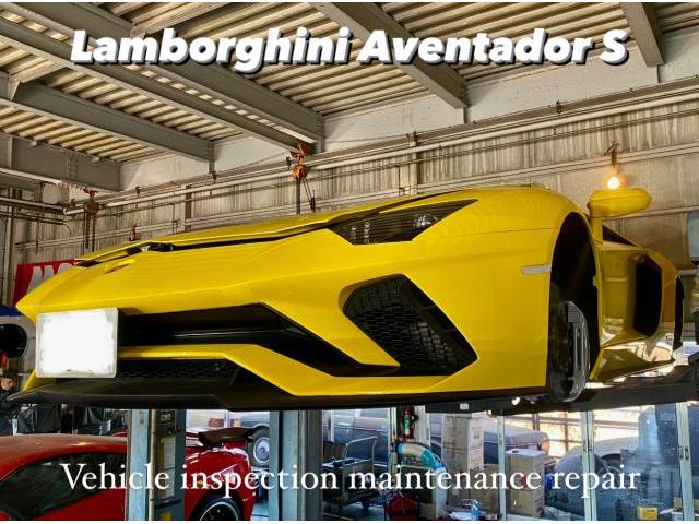 Lamborghini ランボルギーニ アベンタドール 車検＆エンジンオイル・フィルター交換 クラッチ残量診断。茨城県潮来市S様 ご依頼ありがとうございます。ランボルギーニ車検整備修理レストア板金塗装テスター診断販売買取 栃木県(株)Kレボ