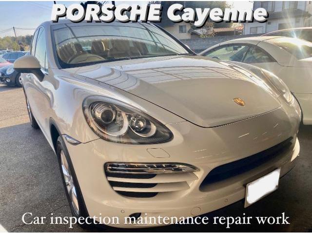 PORSCHE ポルシェ カイエン  車検整備&MOTULエンジンオイル交換作業。神奈川県横浜市T様 ご依頼ありがとうございます。ポルシェ 車検整備修理レストア板金塗装故障テスター診断販売買取 栃木県小山市カワマタ商会グループ(株)Kレボ