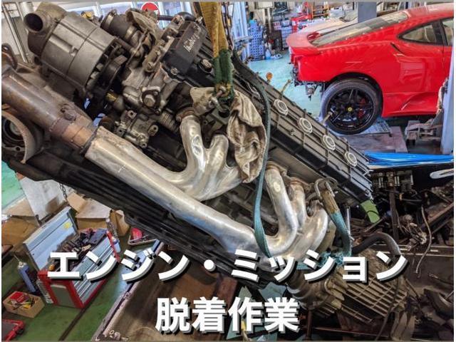 Lamborghiniランボルギーニ ディアブロ SV エンジンオイル漏れ・ウォーターポンプ・セルモーター交換・クラッチOH・エアコン修理作業。東京都Y様 ご依頼。ランボルギーニ車検整備修理レストア板金塗装故障テスター診断販売買取 Kレボ