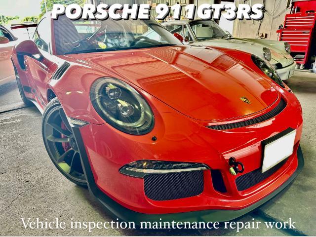 PORSCHE ポルシェ911GT3RS 車検＆Ωmegaブレーキフルード交換エア抜き作業。茨城県潮来市S様ご依頼ありがとうございます。ポルシェ車検整備修理レストア板金塗装故障テスター診断販売買取 栃木県カワマタ商会グループ(株)Kレボ