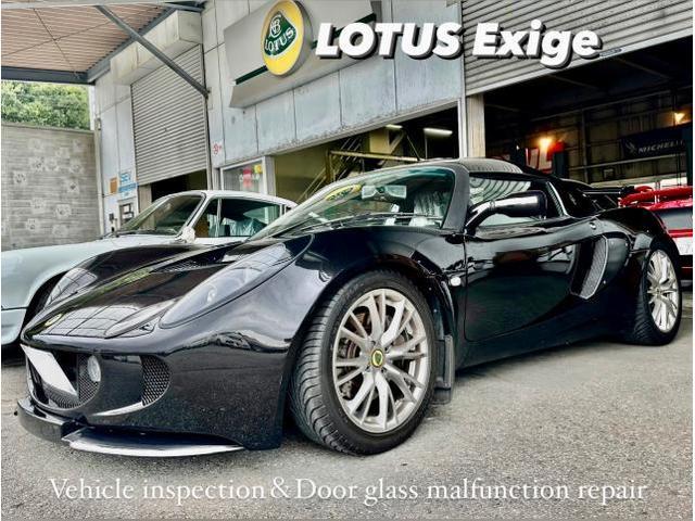 LOTUS ロータス エキシージ 車検＆車高調整・ドアガラス不動修理。群馬県高崎市K様ご依頼ありがとうございます。ロータス車検整備修理レストア板金塗装故障テスター診断販売買取 栃木県小山市カワマタ商会グループ(株)Kレボリューション