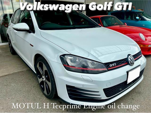 Volkswagen フォルクスワーゲン ゴルフGTI MOTULエンジンオイル交換。栃木県小山市S様ご依頼ありがとうございます。ワーゲン車検整備修理板金塗装故障テスター診断販売買取 栃木県小山市カワマタ商会グループ(株)Kレボリューション