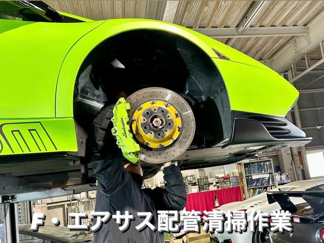 lamborghini ランボルギーニ ムルシエラゴ 社外エアサス・エンジン始動後リアが上がる。ランボルギーニ車検整備修理レストア板金塗装故障テスター診断販売買取 栃木県小山市カワマタ商会グループ(株)Kレボリューション