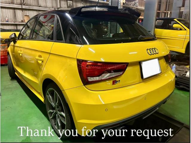 AUDI エンジン警告灯点灯・タイヤバースト・オイル＆フィルター交換 アウディ S1。栃木県宇都宮市I様ご依頼ありがとうございます。アウディ車検整備修理板金塗装故障テスター診断販売買取 栃木県小山カワマタ商会グループ(株)Kレボリューション