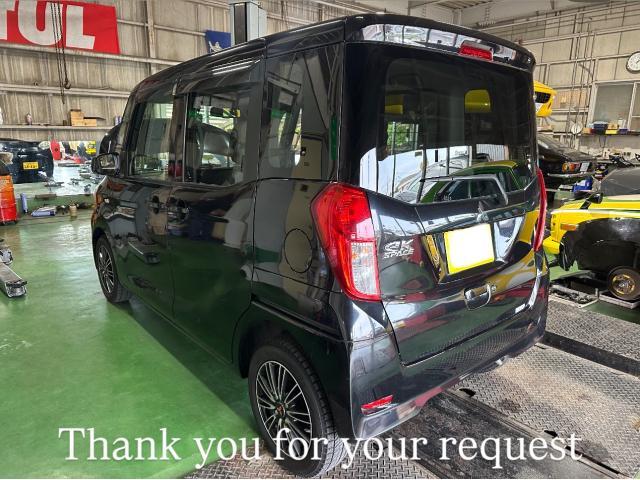 MITSUBISHI バッテリー・エンジンオイル＆フィルター交換 三菱 eKスペース G 。茨城県結城市A様ご依頼ありがとうございます。三菱車検整備修理板金塗装故障テスター診断販売買取 栃木県カワマタ商会グループ(株)Kレボリューション