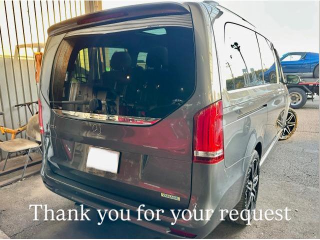 Mercedes-Benz TVキャンセラー取付 メルセデスベンツ V220d。茨城県日立市T様ご依頼ありがとうございます。ベンツ 車検整備修理板金塗装故障テスター診断販売買取 栃木県小山市カワマタ商会グループ(株)Kレボリューション