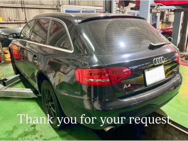 AUDI 車検・ブレーキフルード交換作業エア抜き アウディ A4アバント。栃木県鹿沼市O様ご依頼ありがとうございます。アウディ 車検整備修理板金塗装故障テスター診断販売買取 栃木県小山市カワマタ商会グループ(株)Kレボリューション