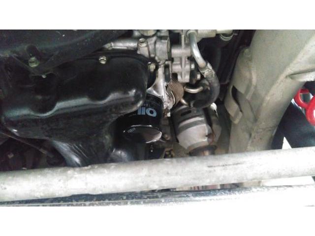 ジムニー　JB２３　エンジンオイル漏れ　オイルクーラーガスケット交換　GarageHEAT　ガレージヒート