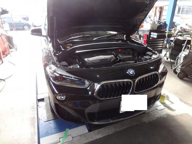 BMW　X2　オイル交換　宇都宮　日光