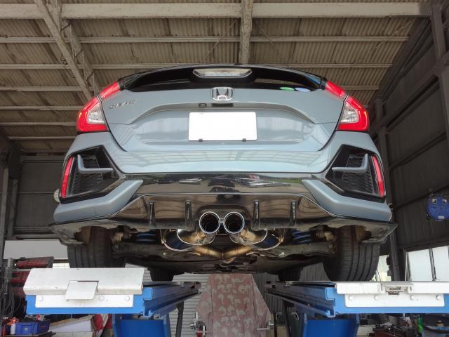 シビック　FK7　マフラー交換　パーツ取付　宇都宮　日光