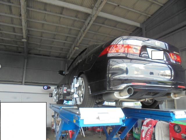 ホンダ　アコード　CL7　車高調取付　アライメント調整　サスペンション・足回り修理・整備　宇都宮　日光