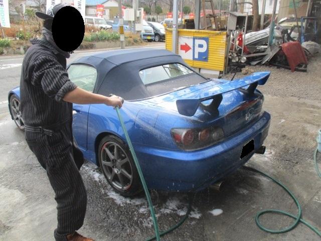 ホンダ　S2000　ボンネット飛び石修理　前橋・吉岡・高崎