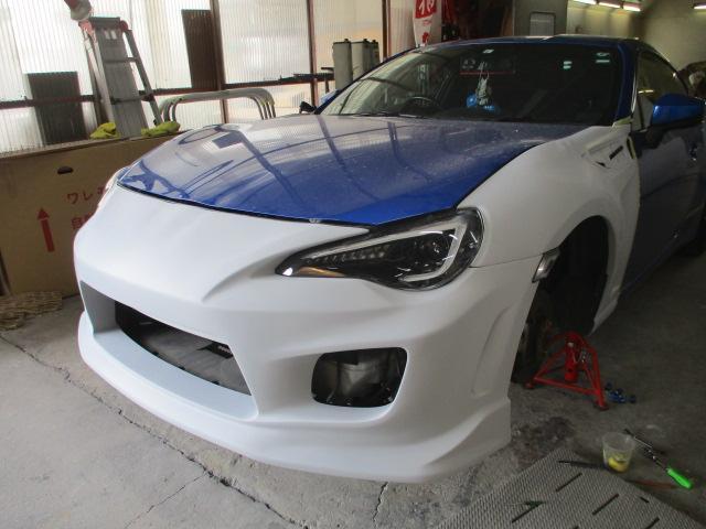 スバル　BRZ　フルエアロ　フロントバンパー　サイドスカート　リアバンパー　フロントフェンダー　エアロ　塗装取付
エアロの事なら高見沢モータース！
群馬　前橋　高崎　伊勢崎