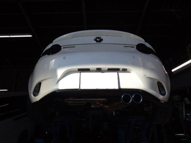 マツダ　ND5RC　ロードスター　RK DESIGN　マフラー取付　前橋　高崎　吉岡　車の事なら高見沢モータース